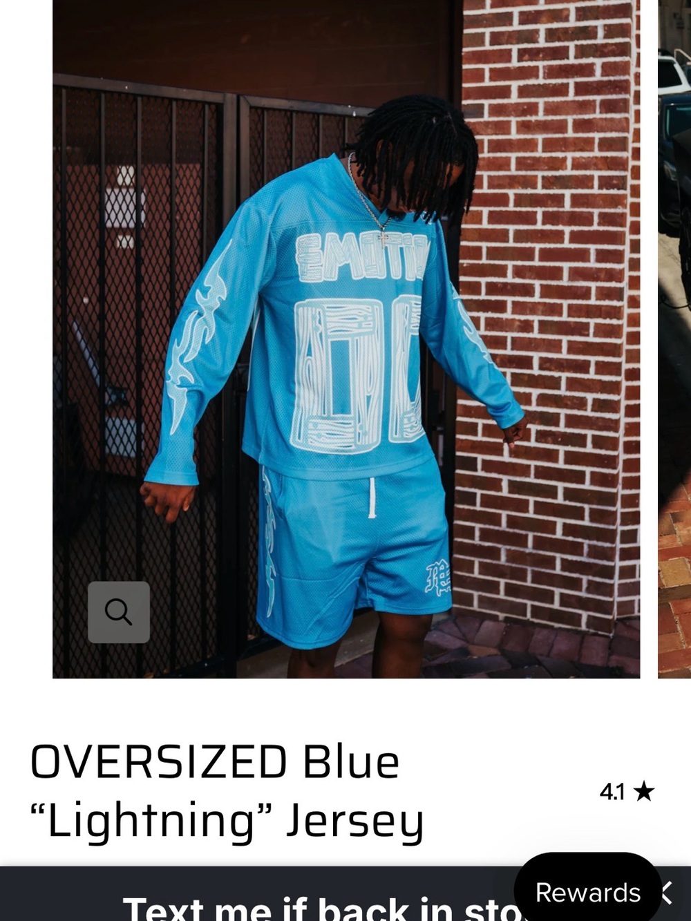 Mixed Emotion' Graphic Lightning Hockey Jersey - Picture 5 of 5